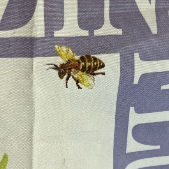 Spring Bloom Garden‎ Pole Flag. Nylon 29x42.  DOUBLE SIDED Tulips, Birds, Bees, - Picture 7 of 14